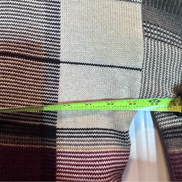 Náutica Sweater Men's Sz XL Wool Blend Burgandy Gray Vacation Sailing Old Money - Picture 7 of 8